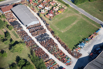 Talcy dans le département Loir et Cher, France du point de vue du drone