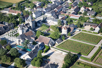 Talcy dans le département Loir et Cher, France vue d'en haut