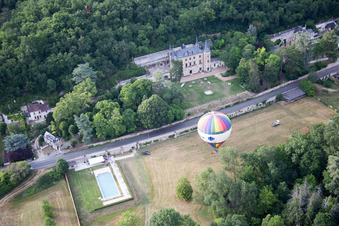 Vue oblique de Nazelles-Négron dans le département Indre et Loire, France