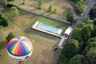 Enregistrement par drone de Nazelles-Négron dans le département Indre et Loire, France