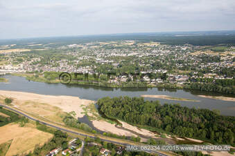 Amboise dans le département Indre et Loire, France d'en haut