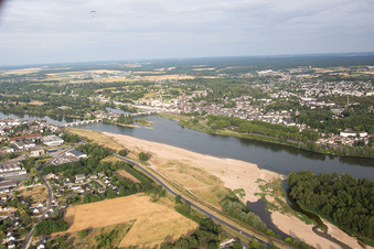 Amboise dans le département Indre et Loire, France vue d'en haut