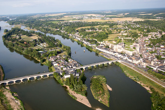 Vue oblique de Quartier Nord-Nord Est in Amboise dans le département Indre et Loire, France