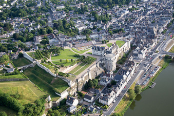 Amboise dans le département Indre et Loire, France d'un drone