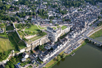Photographie aérienne de Amboise dans le département Indre et Loire, France