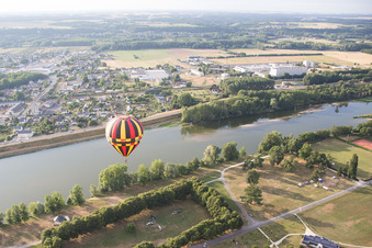 Vue oblique de Amboise dans le département Indre et Loire, France