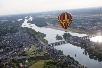 Amboise dans le département Indre et Loire, France d'un drone
