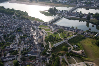 Amboise dans le département Indre et Loire, France d'en haut