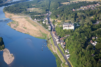 Chaumont-sur-Loire dans le département Loir et Cher, France hors des airs