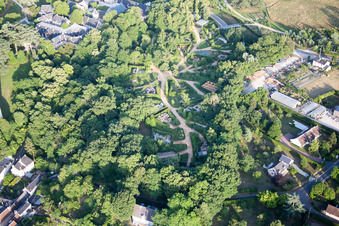 Chaumont-sur-Loire dans le département Loir et Cher, France d'un drone