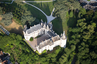 Complexe du château de Chaumont à Chaumont-sur-Loire dans le département Loir et Cher, France hors des airs