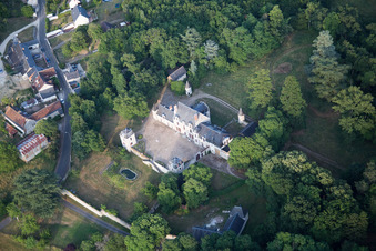 Vue oblique de Chailles dans le département Loir et Cher, France