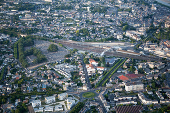 Enregistrement par drone de Blois dans le département Loir et Cher, France