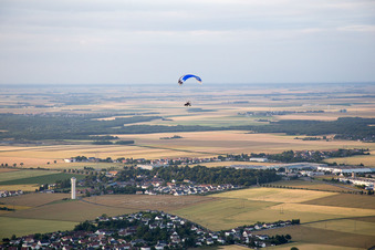 Vue oblique de Saint-Sulpice-de-Pommeray dans le département Loir et Cher, France