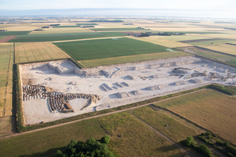 Vue aérienne de Mulsans dans le département Loir et Cher, France
