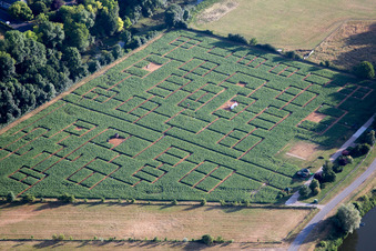 Vue aérienne de Labyrinthe - Labyrinthe sur Beaugency à Beaugency dans le département Loiret, France