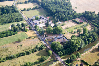 Combreux dans le département Loiret, France vue d'en haut