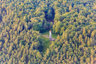 Vue aérienne de Tour Ludwig à Rhodt unter Rietburg dans le département Rhénanie-Palatinat, Allemagne
