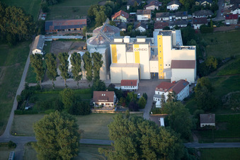 Vue aérienne de Moulin à grains Cornexo GmbH (Palatinat) à Freimersheim dans le département Rhénanie-Palatinat, Allemagne