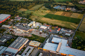 Vue aérienne de Béton du Palatinat du Sud à le quartier Dreihof in Bornheim dans le département Rhénanie-Palatinat, Allemagne