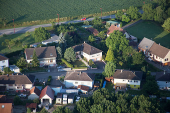 Scheibenhard dans le département Bas Rhin, France d'en haut