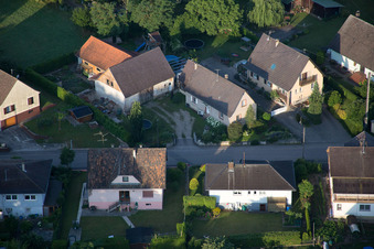 Scheibenhard dans le département Bas Rhin, France vue du ciel