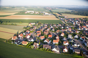 Scheibenhard dans le département Bas Rhin, France vue du ciel