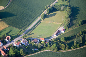 Neewiller-près-Lauterbourg dans le département Bas Rhin, France vue d'en haut