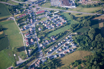 Vue aérienne de Soufflenheim dans le département Bas Rhin, France