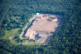 Vue aérienne de Haguenau dans le département Bas Rhin, France