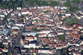 Photographie aérienne de Haguenau à le quartier Schloessel Chateau Fiat in Hagenau dans le département Bas Rhin, France