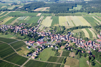 Vue oblique de Cleebourg dans le département Bas Rhin, France