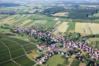 Cleebourg dans le département Bas Rhin, France d'en haut