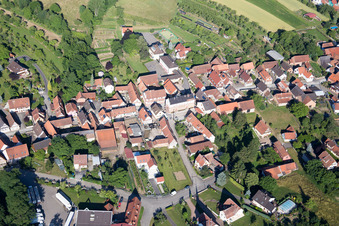 Cleebourg dans le département Bas Rhin, France vue d'en haut