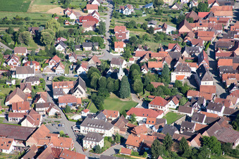 Photographie aérienne de Steinseltz dans le département Bas Rhin, France