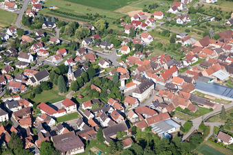 Steinseltz dans le département Bas Rhin, France hors des airs