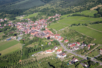 Vue oblique de Rott dans le département Bas Rhin, France