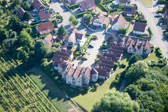 Wissembourg dans le département Bas Rhin, France d'en haut