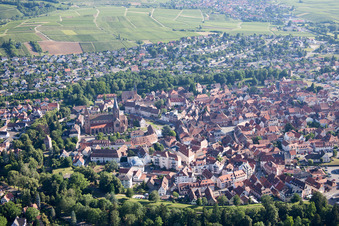 Wissembourg dans le département Bas Rhin, France vue d'en haut