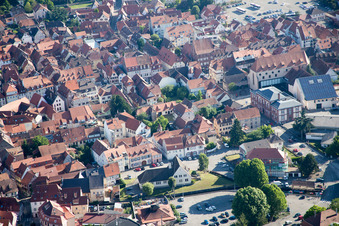Wissembourg dans le département Bas Rhin, France vue du ciel