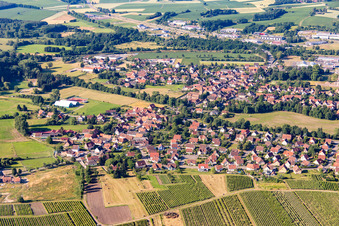 Quartier Altenstadt in Wissembourg dans le département Bas Rhin, France d'en haut