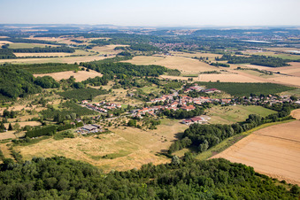 Vue aérienne de Vigneulles dans le département Meurthe et Moselle, France