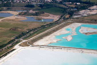 Photographie aérienne de Salines à Rosières-aux-Salines dans le département Meurthe et Moselle, France