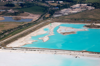 Vue aérienne de Salines à Rosières-aux-Salines dans le département Meurthe et Moselle, France