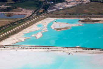 Vue aérienne de Salines à Rosières-aux-Salines dans le département Meurthe et Moselle, France