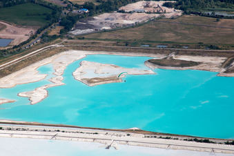Salines à Rosières-aux-Salines dans le département Meurthe et Moselle, France d'en haut