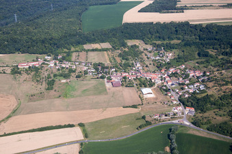 Vue aérienne de Amance dans le département Meurthe et Moselle, France