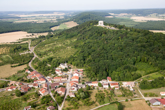 Photographie aérienne de Mémorial de guerre américain à Montsec dans le département Meuse, France