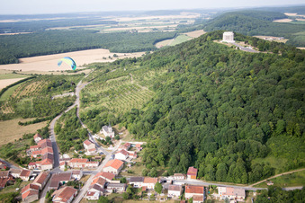 Mémorial de guerre américain à Montsec dans le département Meuse, France d'en haut