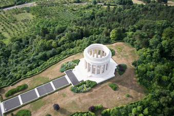 Image drone de Mémorial de guerre américain à Montsec dans le département Meuse, France